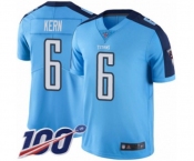 Youth Tennessee Titans #6 Brett Kern Limited Light Blue Rush Vapor Untouchable 100th Season Football Jersey