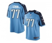 Youth Tennessee Titans #77 Taylor Lewan Light Blue NFL Jersey