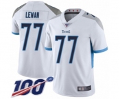 Youth Tennessee Titans #77 Taylor Lewan White Vapor Untouchable Limited Player 100th Season Football Jersey
