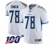 Youth Tennessee Titans #78 Jack Conklin White Vapor Untouchable Limited Player 100th Season Football Jersey