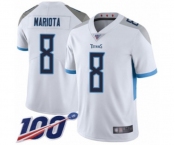 Youth Tennessee Titans #8 Marcus Mariota White Vapor Untouchable Limited Player 100th Season Football Jersey