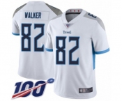 Youth Tennessee Titans #82 Delanie Walker White Vapor Untouchable Limited Player 100th Season Football Jersey