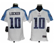 nike youth nfl jerseys tennessee titans #10 jake locker white[nike]