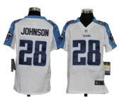 nike youth nfl jerseys tennessee titans #28 chris johnson white[nike]