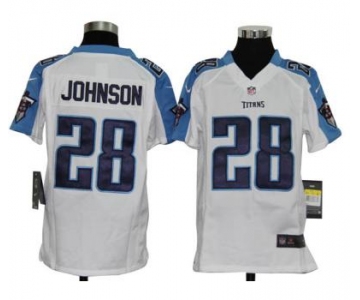 nike youth nfl jerseys tennessee titans #28 chris johnson white[nike]