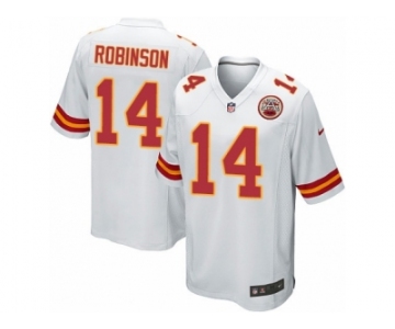 Men Nike Kansas City Chiefs #14 Demarcus Robinson Game White NFL Jersey