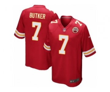 Men Nike Kansas City Chiefs #7 Harrison Butker Game Red Team Color NFL Jersey