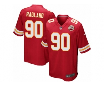 Men Nike Kansas City Chiefs #90 Reggie Ragland Game Red Team Color NFL Jersey