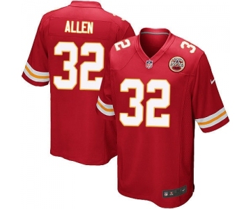 Men's Kansas City Chiefs #32 Marcus Allen Game Red Team Color Football Jersey