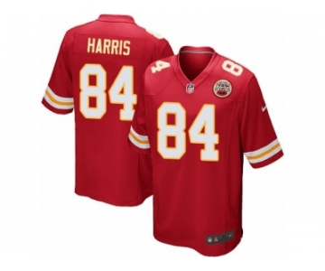 Men's Nike Kansas City Chiefs #84 Demetrius Harris Game Red Team Color NFL Jersey