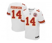 Men Nike Kansas City Chiefs #14 Demarcus Robinson Elite White NFL Jersey