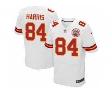 Men's Nike Kansas City Chiefs #84 Demetrius Harris Elite White NFL Jersey