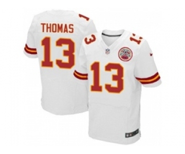 nike nfl jerseys kansas city chiefs #13 deanthony thomas white[Elite]