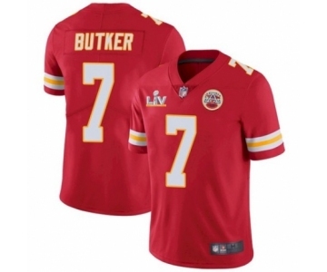 Kansas City Chiefs #7 Harrison Butker Red 2021 Super Bowl LV Jersey