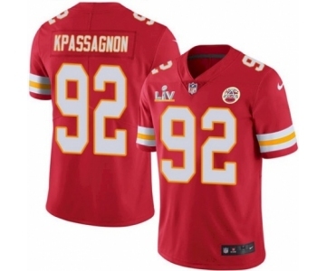 Kansas City Chiefs #92 Tanoh Kpassagnon Red 2021 Super Bowl LV Jersey