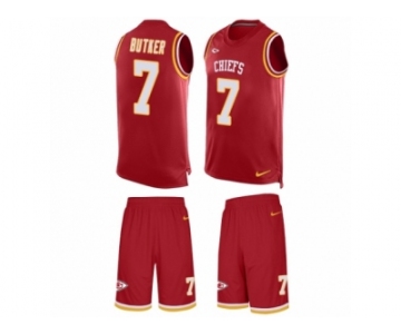 Men Nike Kansas City Chiefs #7 Harrison Butker Limited Red Tank Top Suit NFL Jersey