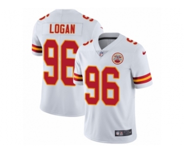 Men Nike Kansas City Chiefs #96 Bennie Logan White Vapor Untouchable Limited Player NFL Jersey