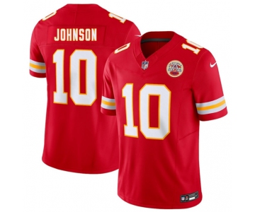 Men’s Kansas City Chiefs #10 Emmett Johnson Red 2026 Draft F.U.S.E. Vapor Untouchable Limited Football Stitched Jersey