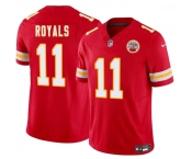 Men's Kansas City Chiefs #11 Jalen Royals Red 2025 Draft F.U.S.E. Vapor Untouchable Limited Football Stitched Jersey