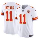 Men's Kansas City Chiefs #11 Jalen Royals White 2025 Draft F.U.S.E. Vapor Untouchable Limited Football Stitched Jersey