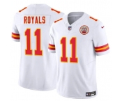 Men's Kansas City Chiefs #11 Jalen Royals White 2025 Draft F.U.S.E. Vapor Untouchable Limited Football Stitched Jersey