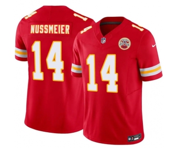 Men’s Kansas City Chiefs #14 Garrett Nussmeier Red 2026 Draft F.U.S.E. Vapor Untouchable Limited Football Stitched Jersey