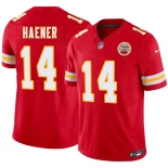 Men’s Kansas City Chiefs #14 Jake Haener Red 2026 F.U.S.E. Vapor Untouchable Limited Football Stitched Jersey