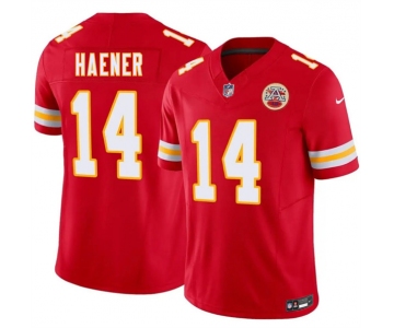 Men’s Kansas City Chiefs #14 Jake Haener Red 2026 F.U.S.E. Vapor Untouchable Limited Football Stitched Jersey