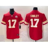 Men’s Kansas City Chiefs #17 Chris Conley Red Vapor Untouchable Limited Football Stitched Jersey