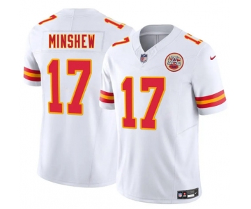 Men's Kansas City Chiefs #17 Gardner Minshew White 2025 F.U.S.E. Vapor Untouchable Limited Football Stitched Jersey