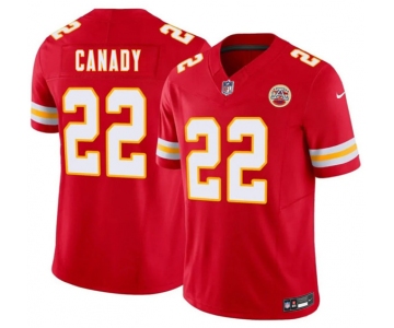 Men’s Kansas City Chiefs #22 Jadon Canady Red 2026 Draft F.U.S.E. Vapor Untouchable Limited Football Stitched Jersey
