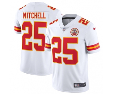 Men's Kansas City Chiefs #25 Elijah Mitchell White 2025 Vapor Untouchable Limited Football Football Stitched Jersey