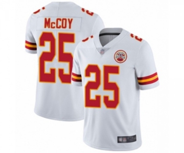 Men's Kansas City Chiefs #25 LeSean McCoy White Vapor Untouchable Limited Player Football Jersey