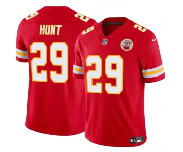 Men’s Kansas City Chiefs #29 Kareem Hunt Red 2024 F.U.S.E Vapor Untouchable Limited Stitched Football Jersey