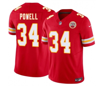 Men’s Kansas City Chiefs #34 ShunDerrick Powell Red 2026 F.U.S.E. Vapor Untouchable Limited Football Stitched Jersey