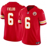 Men’s Kansas City Chiefs #6 Justin Fields Red 2026 F.U.S.E. Vapor Untouchable Limited Football Stitched Jersey Men’s Kansas City Chiefs #6 Justin Fields Red 2026 F.U.S.E. Vapor Untouchable Limited Football Stitched Jersey