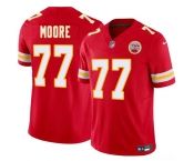 Men's Kansas City Chiefs #77 Jaylon Moore Red 2025 F.U.S.E. Vapor Untouchable Limited Football Stitched Jersey
