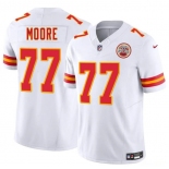 Men's Kansas City Chiefs #77 Jaylon Moore White 2025 F.U.S.E. Vapor Untouchable Limited Football Stitched Jersey