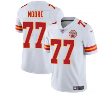 Men's Kansas City Chiefs #77 Jaylon Moore White 2025 Vapor Untouchable Limited Football Stitched Jersey