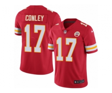 Men's Nike Kansas City Chiefs #17 Chris Conley Limited Red Rush NFL Jersey