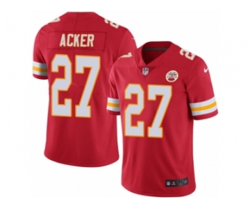 Men's Nike Kansas City Chiefs #27 Kenneth Acker Limited Red Rush NFL Jersey