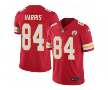 Men's Nike Kansas City Chiefs #84 Demetrius Harris Limited Red Rush NFL Jersey