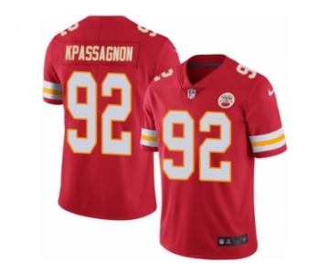 Men's Nike Kansas City Chiefs #92 Tanoh Kpassagnon Limited Red Rush NFL Jersey