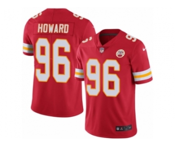 Men's Nike Kansas City Chiefs #96 Jaye Howard Limited Red Rush NFL Jersey