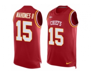 Nike Chiefs #15 Patrick Mahomes II Red Team Color Men's Stitched NFL Limited Tank Top Jersey