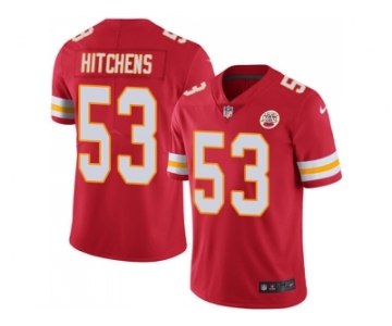 Nike Kansas City Chiefs #53 Anthony Hitchens Red Team Color Men Stitched NFL Vapor Untouchable Limited Jersey