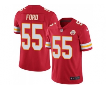 Nike Kansas City Chiefs #55 Dee Ford Red Men's Stitched NFL Limited Rush Jersey