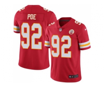 Nike Kansas City Chiefs #92 Dontari Poe Red Men's Stitched NFL Limited Rush Jersey
