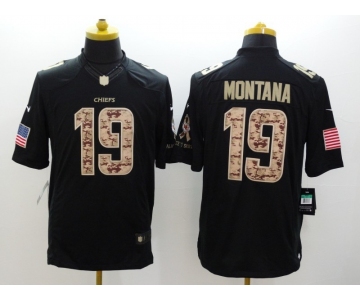 nike nfl jerseys kansas city chiefs #19 montana black[salute to service limited]