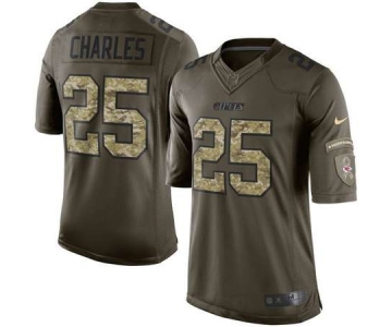 nike nfl jerseys kansas city chiefs #25 charles army green[nike Limited Salute To Service]